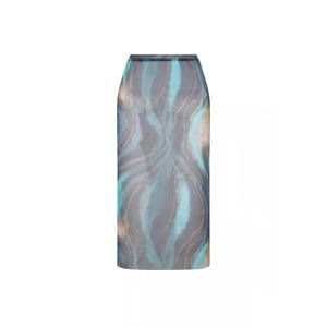NEW NELBLU falda natura mesh skirt in cosmos